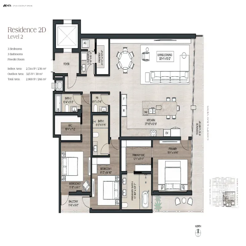 OPUS Coconut Grove floor plan 2