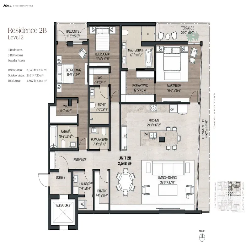 OPUS Coconut Grove floor plan 4