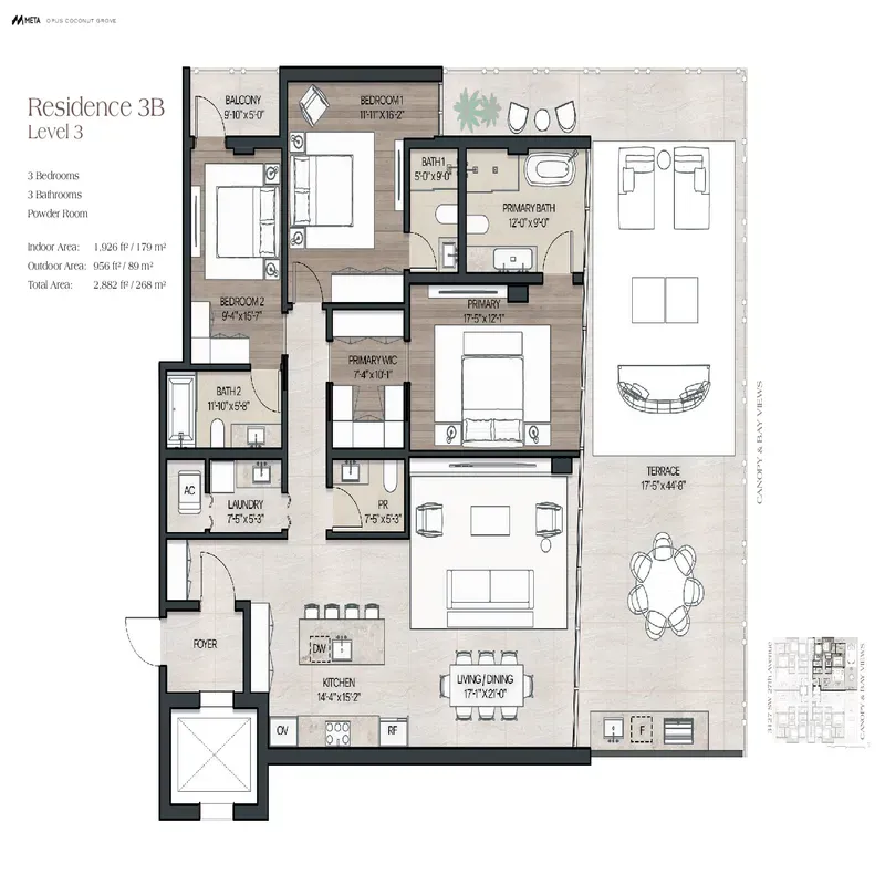 OPUS Coconut Grove floor plan 5