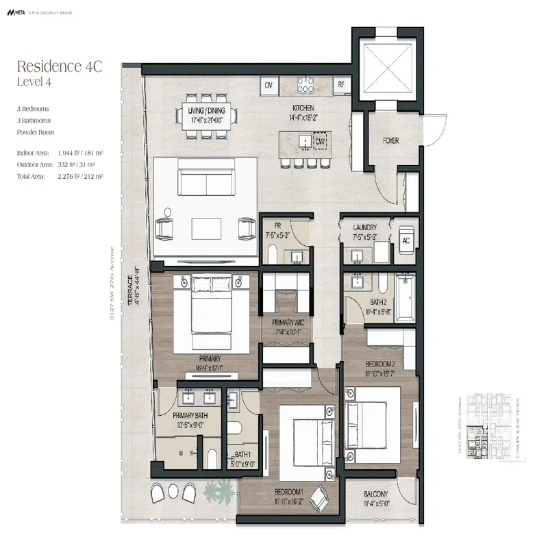 OPUS Coconut Grove floor plan 6