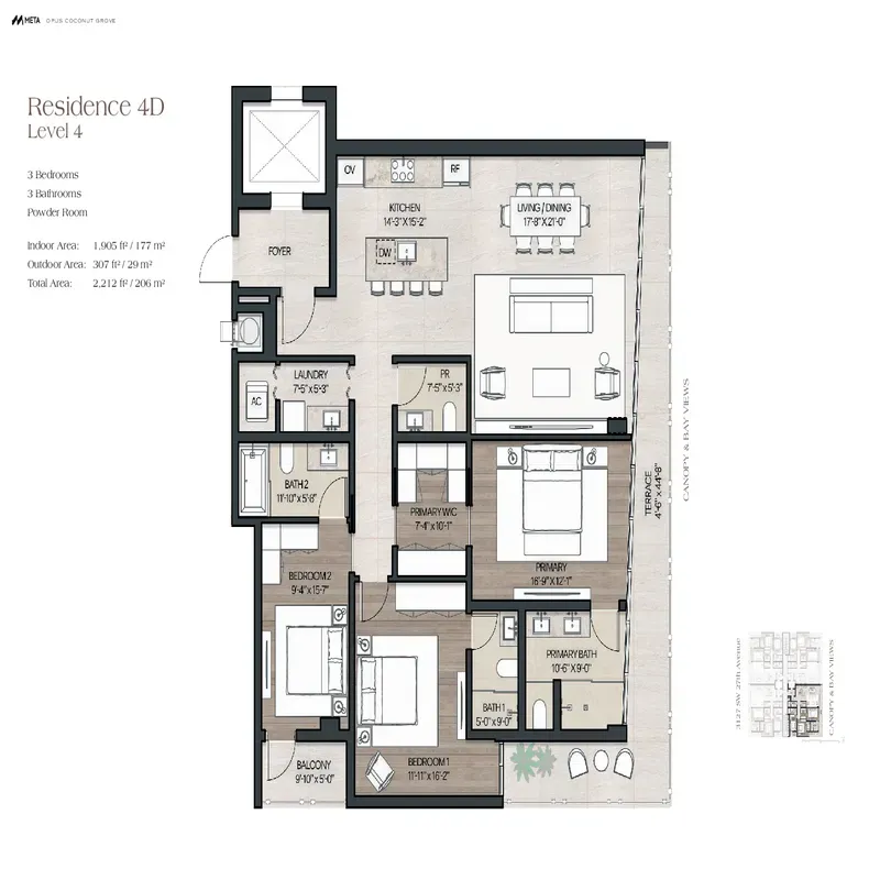 OPUS Coconut Grove floor plan 7