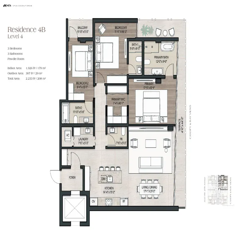 OPUS Coconut Grove floor plan 9