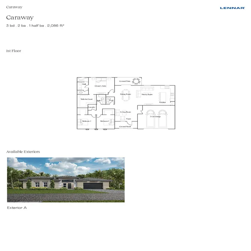 Wildwood Groves floor plan 1