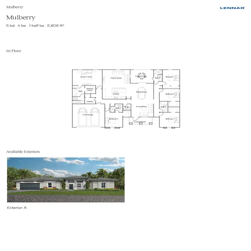 Wildwood Groves floor plan 4
