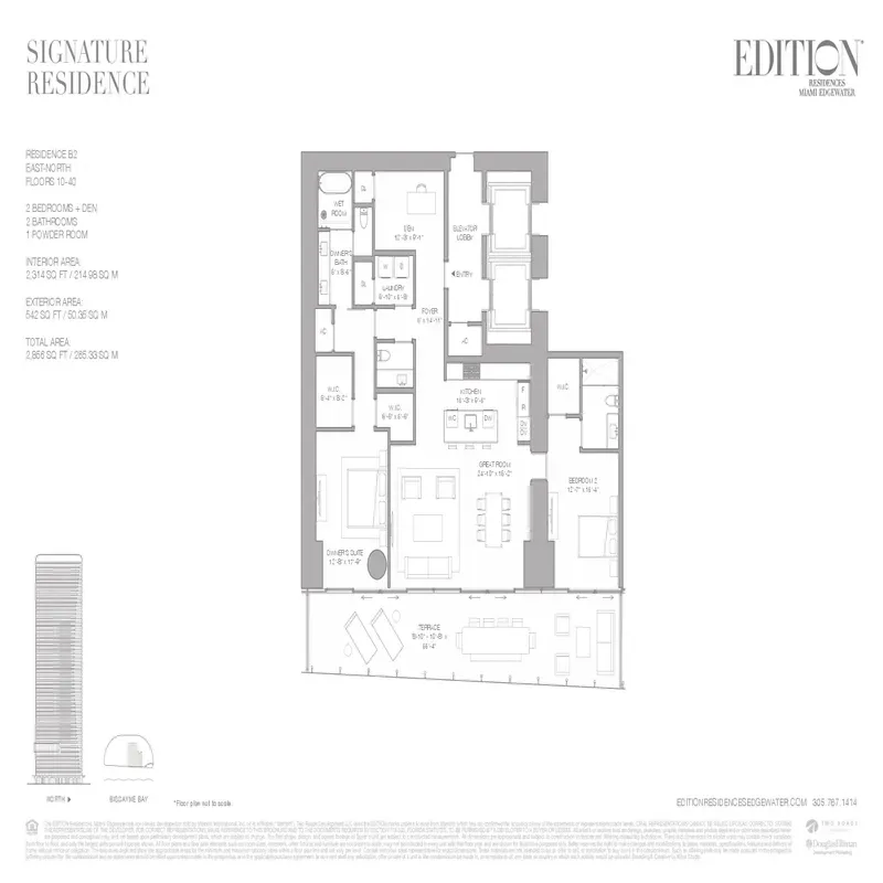 EDITION Residences Edgewater floor plan 5