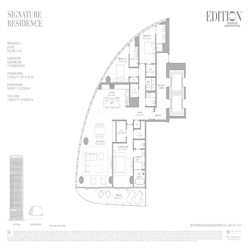EDITION Residences Edgewater floor plan 7
