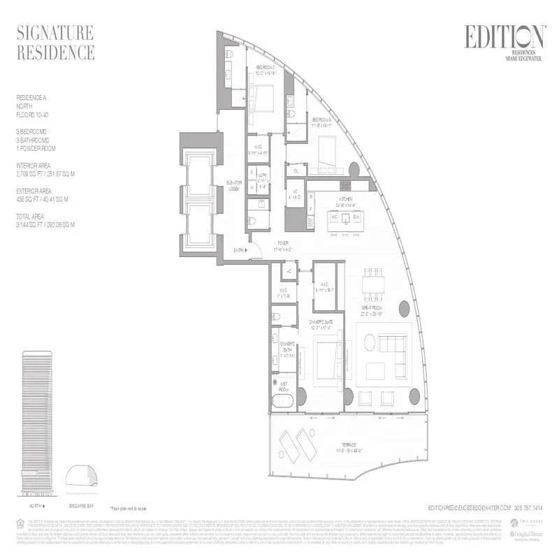 EDITION Residences Edgewater floor plan 8