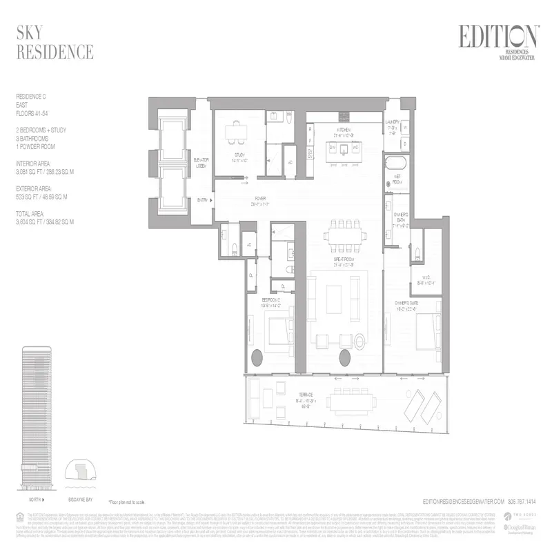 EDITION Residences Edgewater floor plan 9