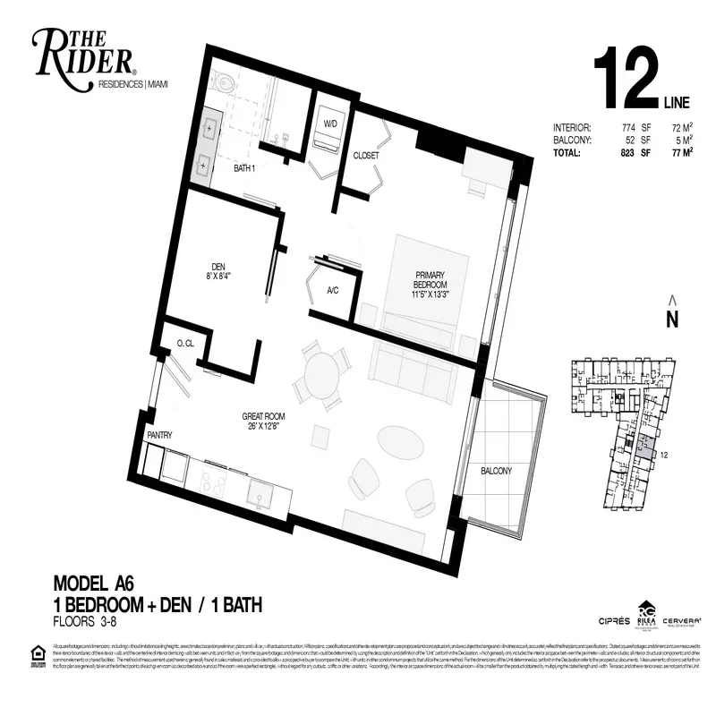 The Rider Residences Miami floor plan 2