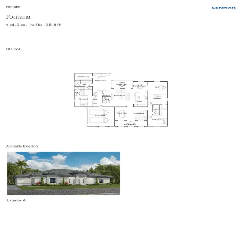 Hawthorne at Galiano Pointe floor plan 2