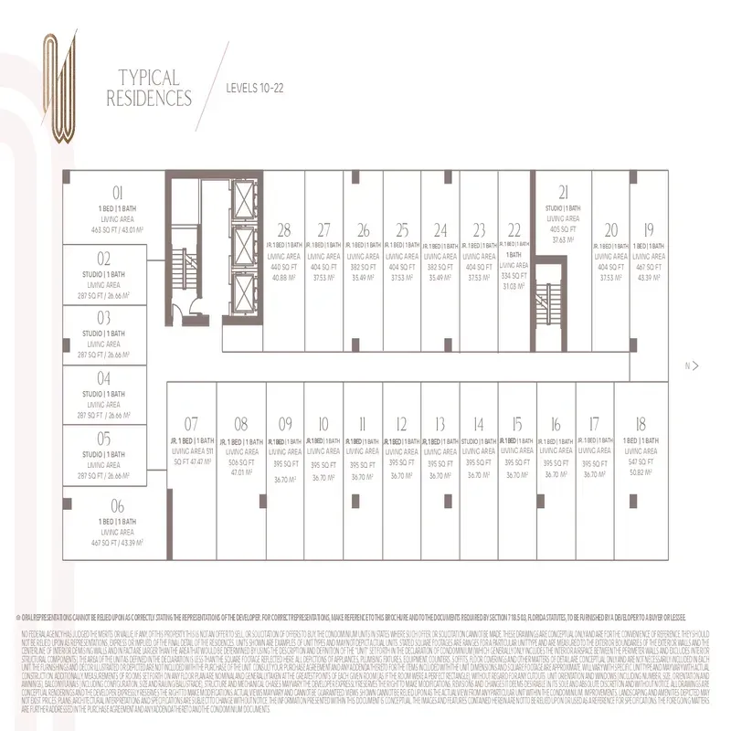 ONE W12 Residences floor plan 1