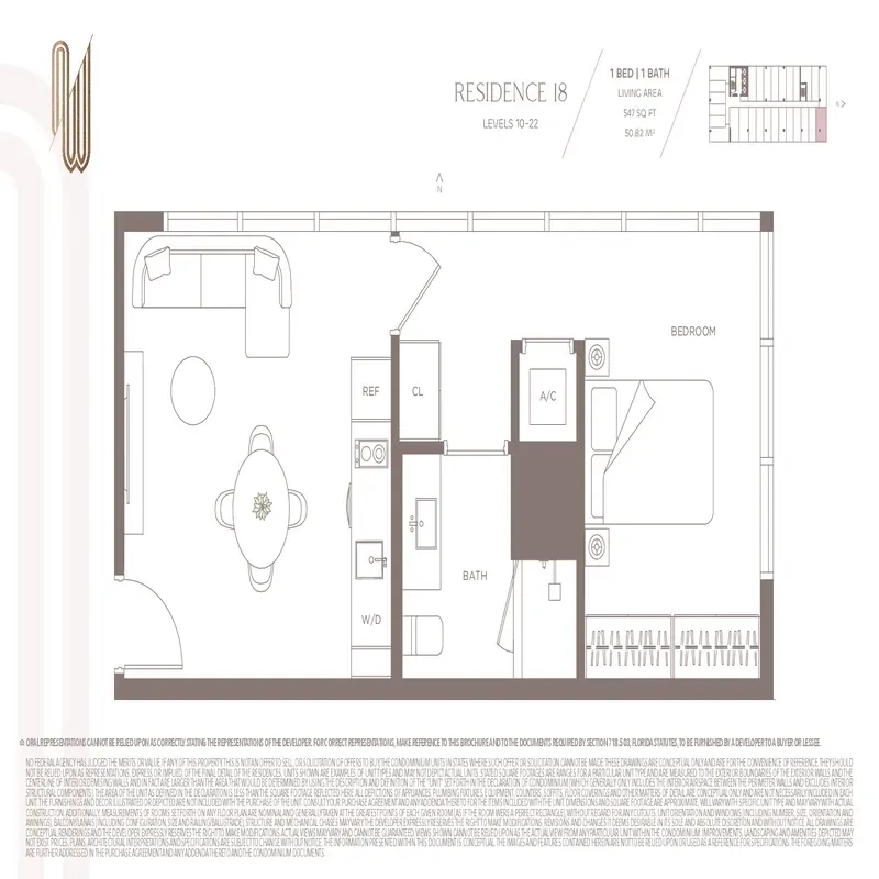 ONE W12 Residences floor plan 5