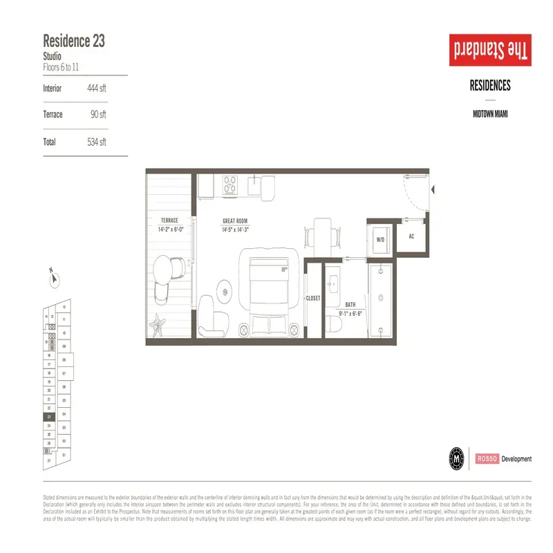 The Standard Residences floor plan 15