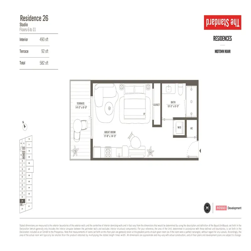 The Standard Residences floor plan 16