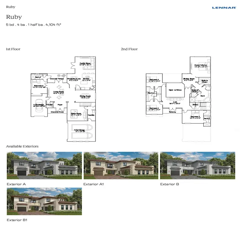 Killian Grove floor plan 1