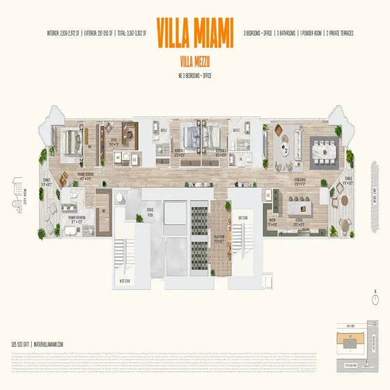 Villa Miami floor plan 4