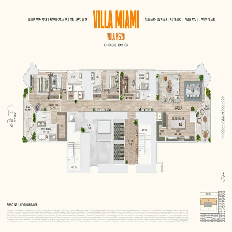 Villa Miami floor plan 6