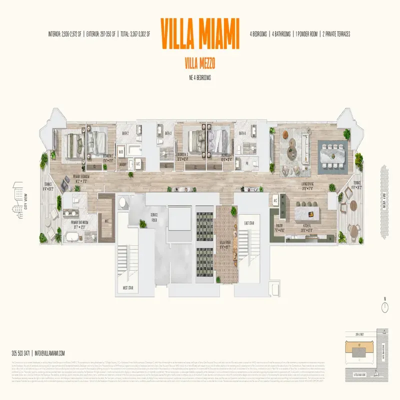 Villa Miami floor plan 8