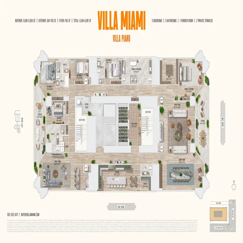 Villa Miami floor plan 9