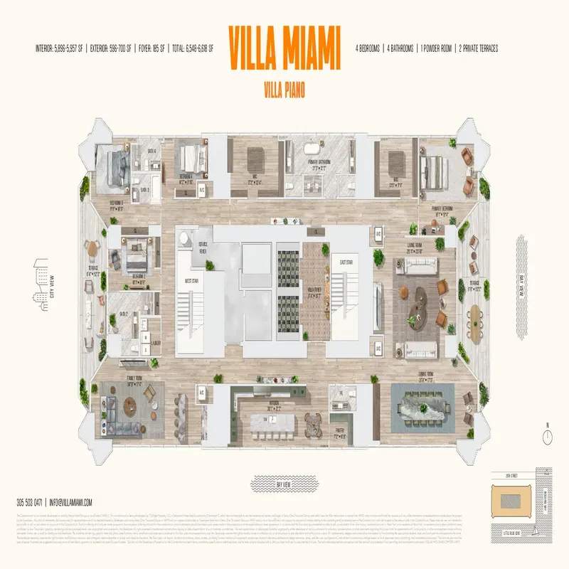 Villa Miami floor plan 10