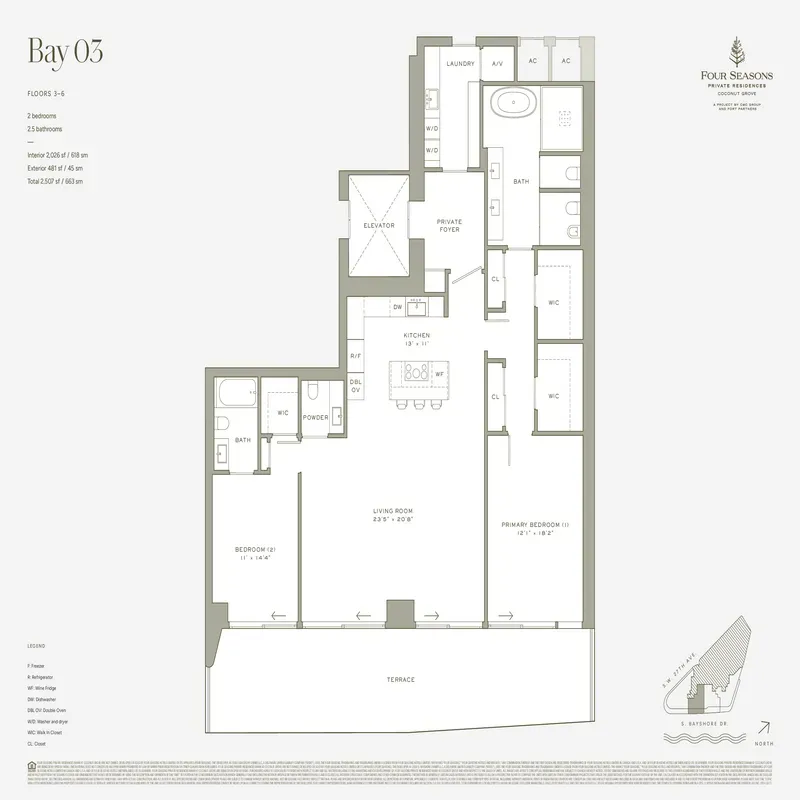 Four Seasons Private Residences, Coconut Grove floor plan 4