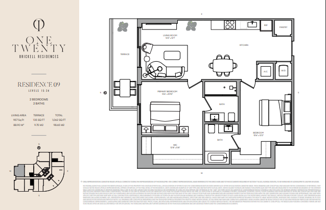 One Twenty Brickell Residences floor plan 5