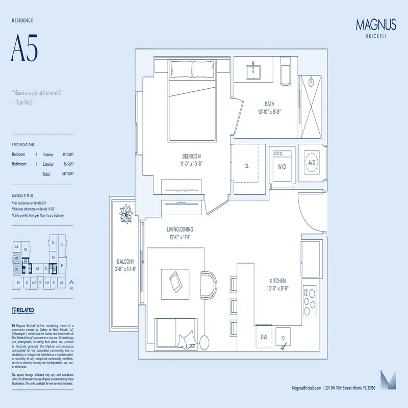 Magnus Brickell floor plan 2