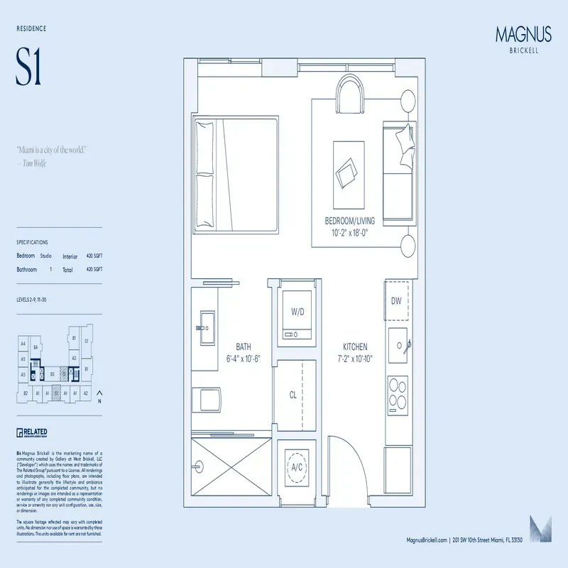 Magnus Brickell floor plan 6