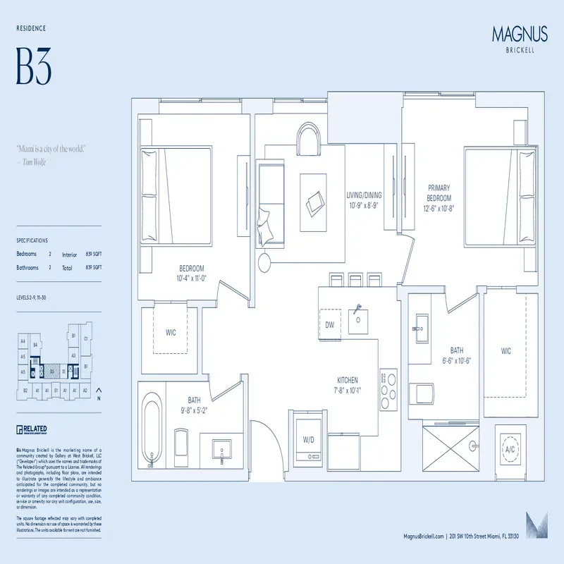 Magnus Brickell floor plan 10