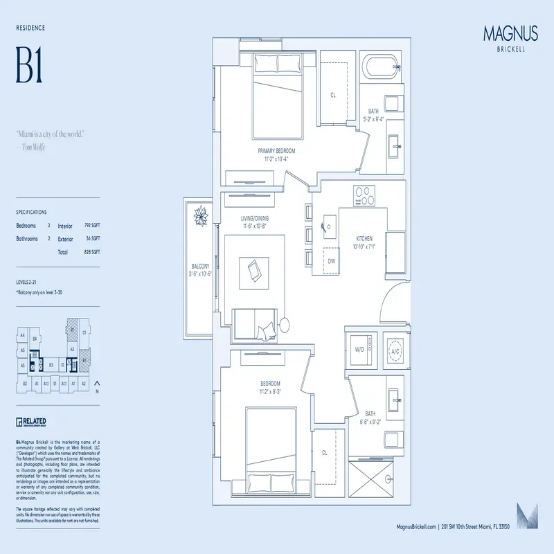 Magnus Brickell floor plan 11
