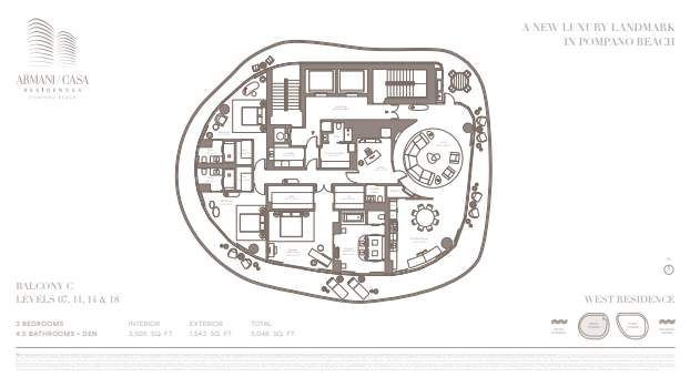 ARMANICASA Residences Pompano Beach floor plan 4
