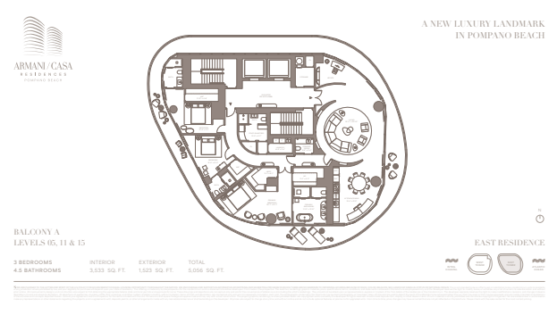 ARMANICASA Residences Pompano Beach floor plan 5