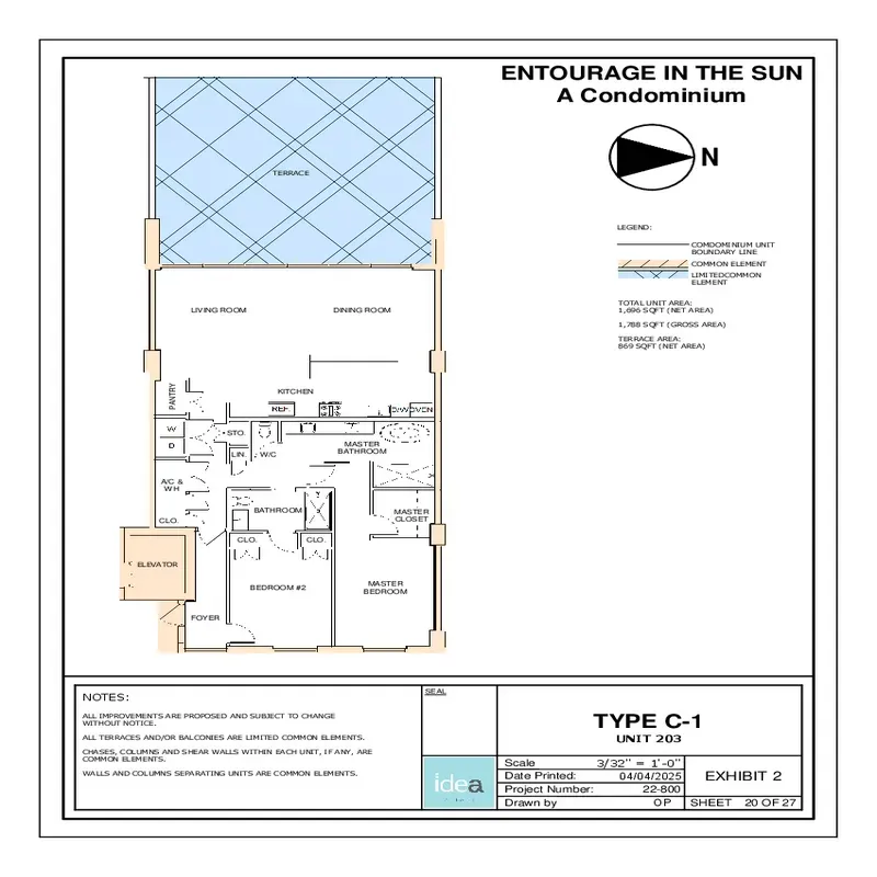 Entourage in the Sun floor plan 3