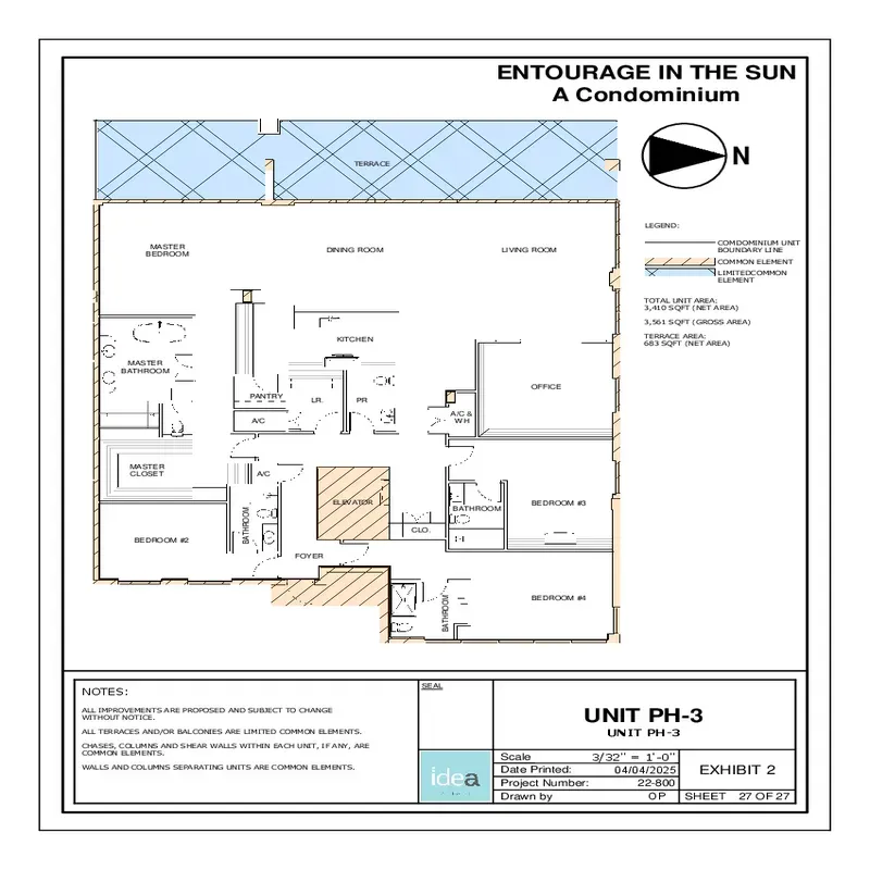 Entourage in the Sun floor plan 4