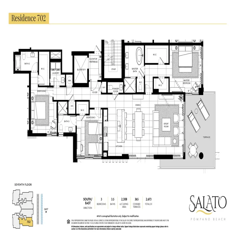 SALATO Pompano Beach floor plan 4