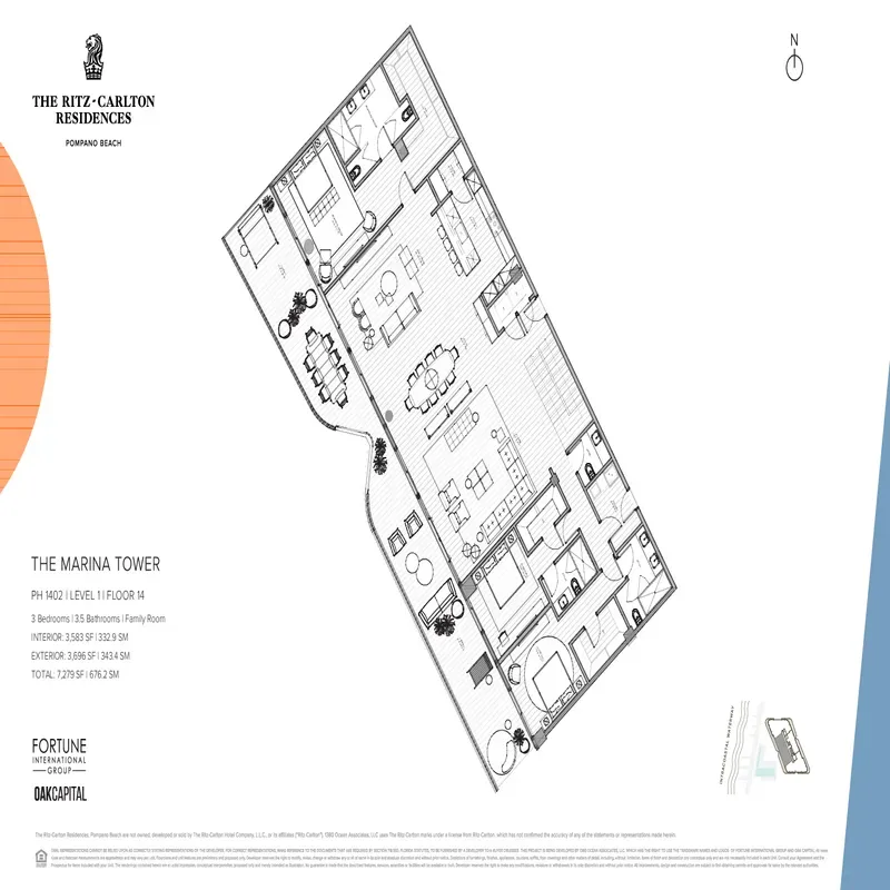 The Ritz-Carlton Residences, Pompano Beach floor plan 4