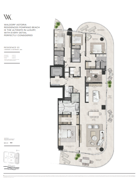 Waldorf Astoria Residences, Pompano Beach floor plan 2
