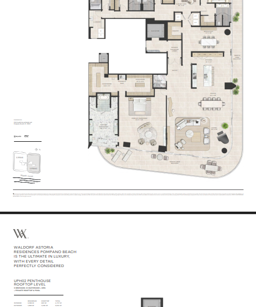 Waldorf Astoria Residences, Pompano Beach floor plan 3