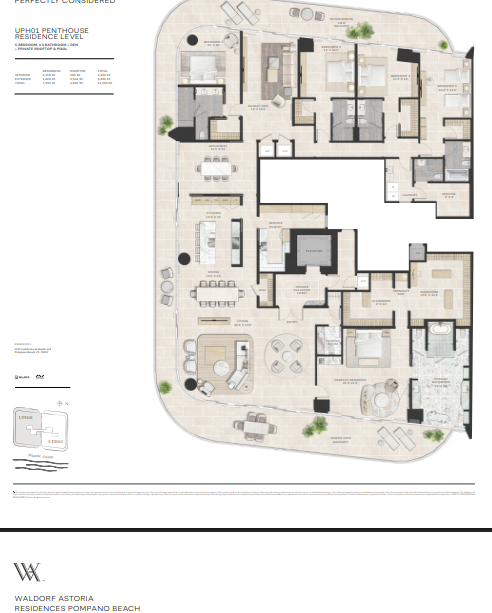 Waldorf Astoria Residences, Pompano Beach floor plan 5