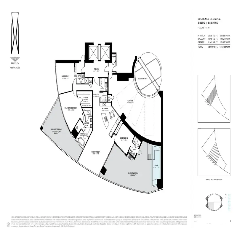 Bentley Residences Miami floor plan 8