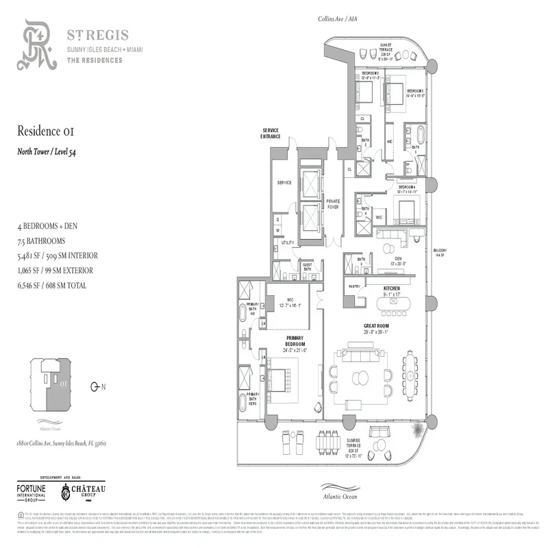 St. Regis Residences Sunny Isles Beach floor plan 5